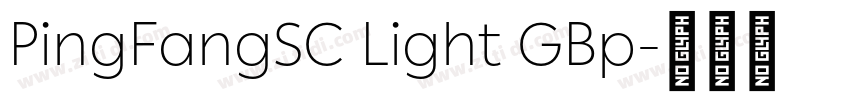 PingFangSC Light GBp字体转换
